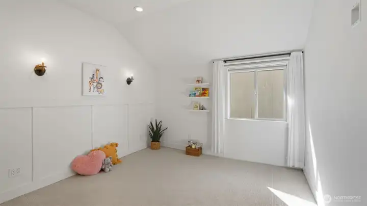 Another large guest bedroom. All closets include custom built California Closet system.