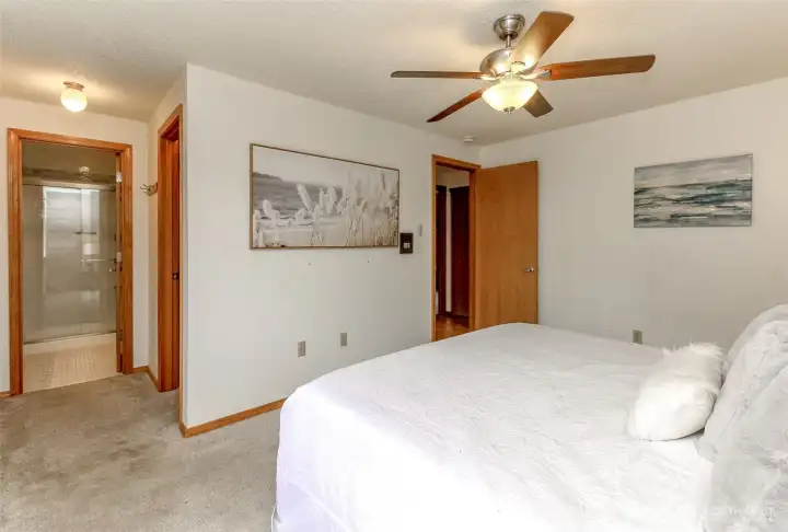 Primary Bedroom w walk-in closet