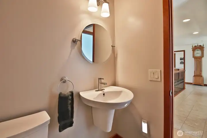 Main level half bath.