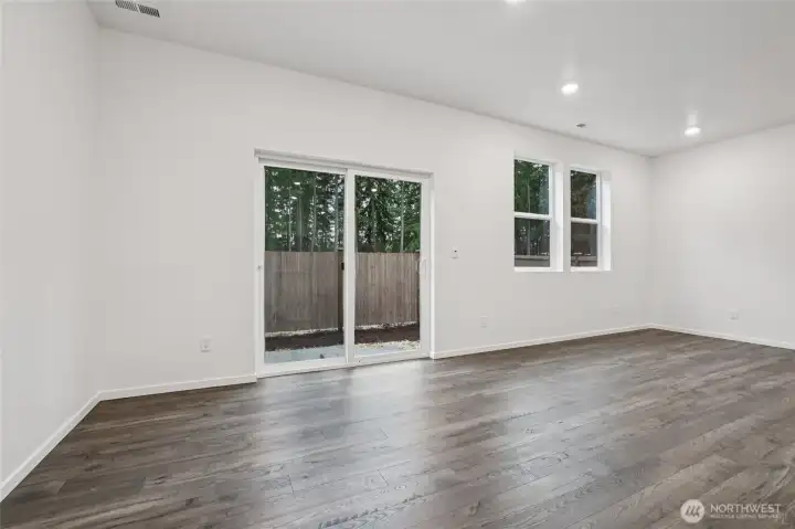 Dining/great room for the perfect hosting space.   Pictures are for representational purposes only, colors and features may vary.