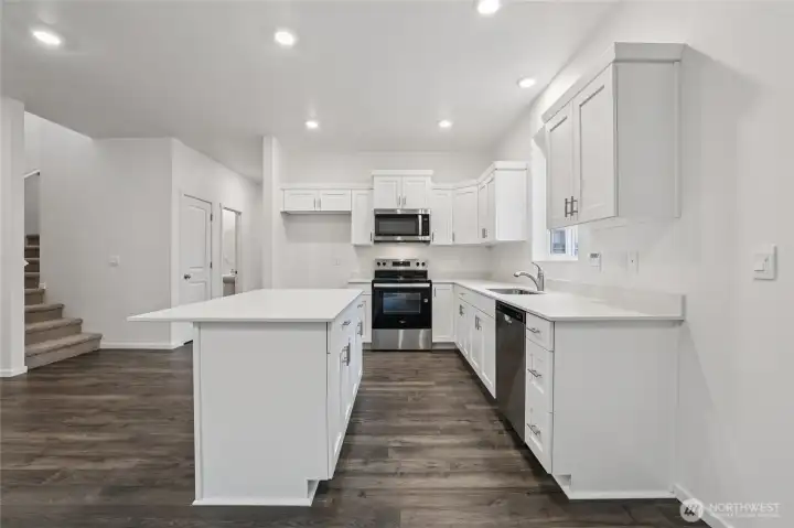 Lots of lighting throughout.   Pictures are for representational purposes only, colors and features may vary.