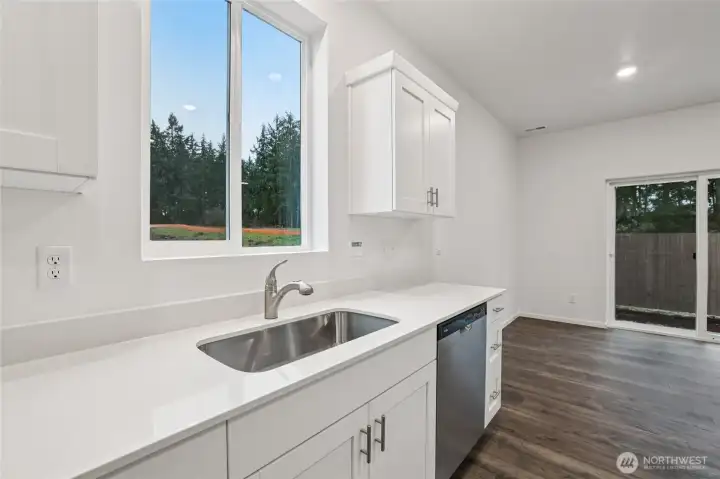 Window above sink.   Pictures are for representational purposes only, colors and features may vary.