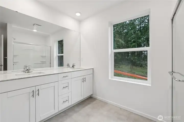 Primary bathroom.   Pictures are for representational purposes only, colors and features may vary.