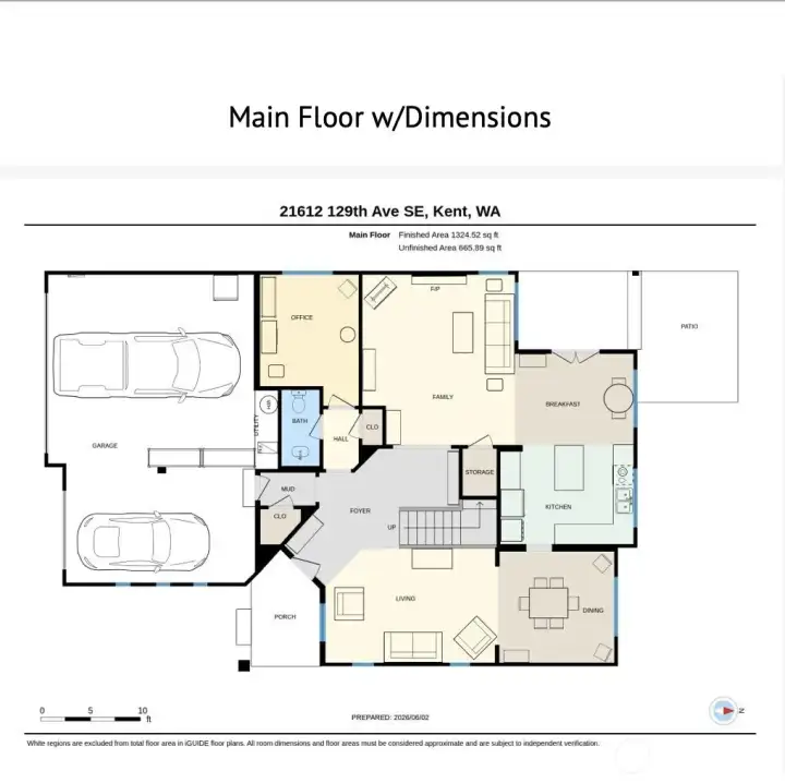 Floor plan with dimensions for First Floor
