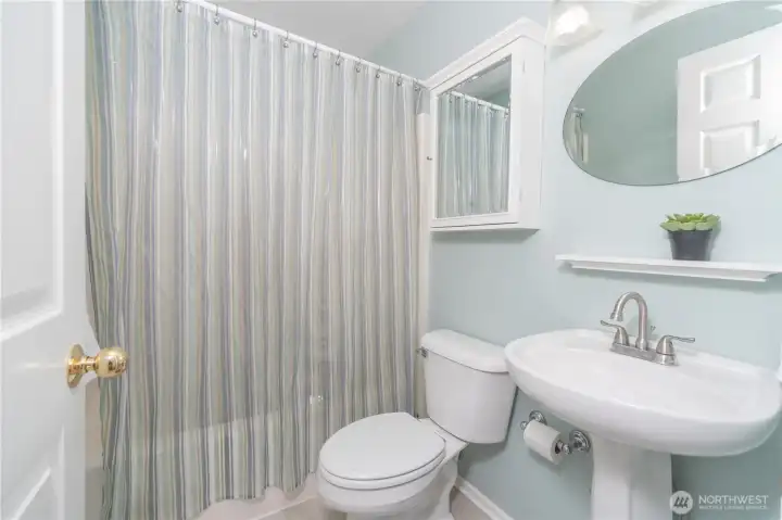 Hall bathroom.