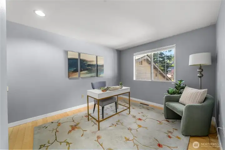 2nd bedroom upstairs can be used as home office