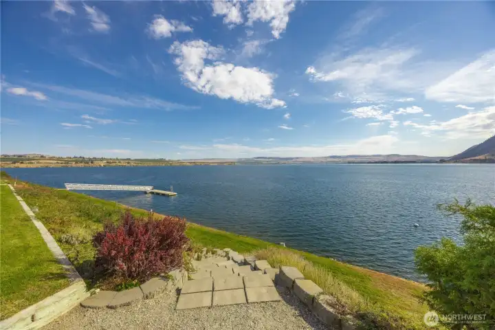 One of two community docks