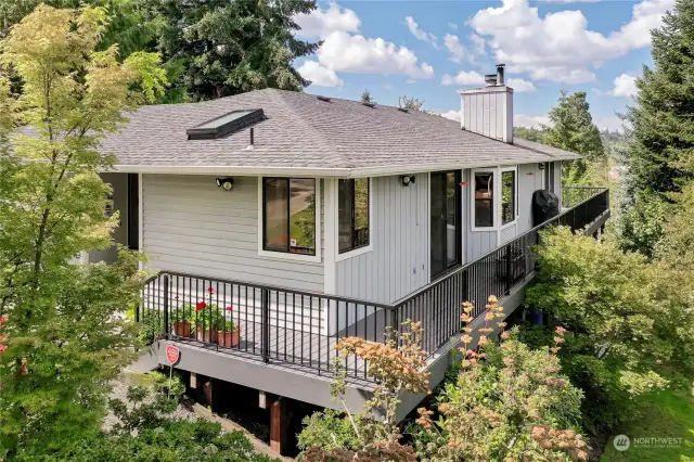 Welcome to your beautiful 5-bedroom, two and a half bath home in Puyallup's Decoursey Park area. Wrap-around deck has gorgeous valley views.