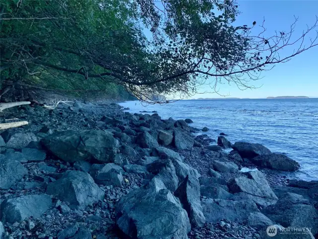 Eagle Lake residents enjoy access to this saltwater beach. It' about a .4 mile hike down to the beach.