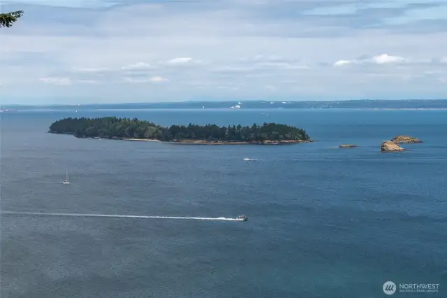 Clark island viewed from the community picnic area.