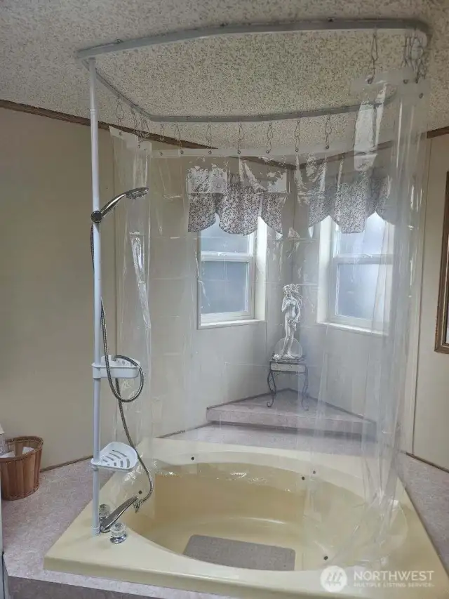 Sellers added a shower to the main bedroom bathroom.