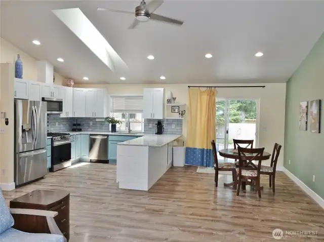 Kitchen and Dining Area.
