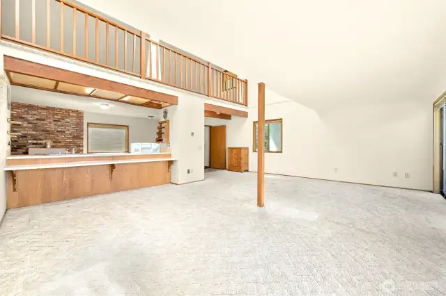 3187 Agate Bay interior with loft