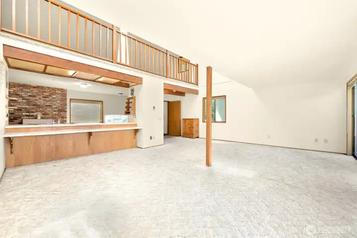 3187 Agate Bay interior with loft