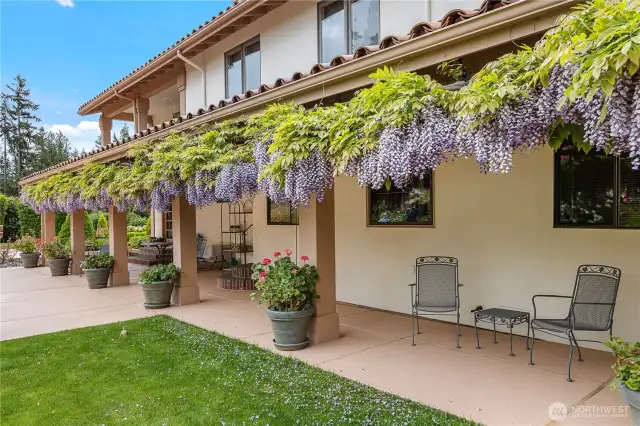 This yard has hosted weddings and other events,