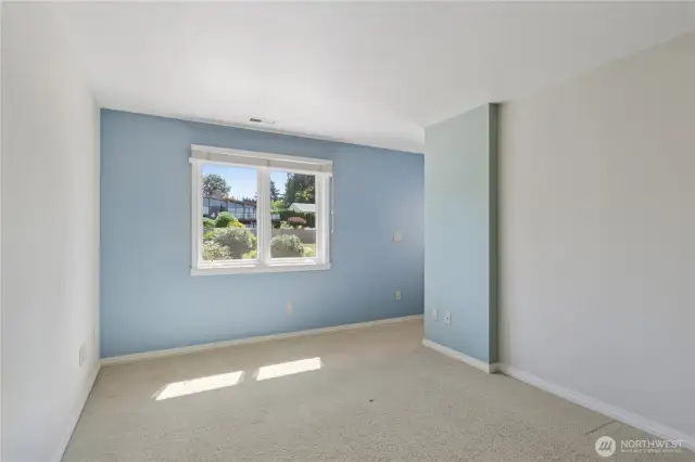 Secondary bedroom with acces to its own deck