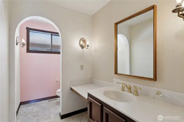Main floor powder room