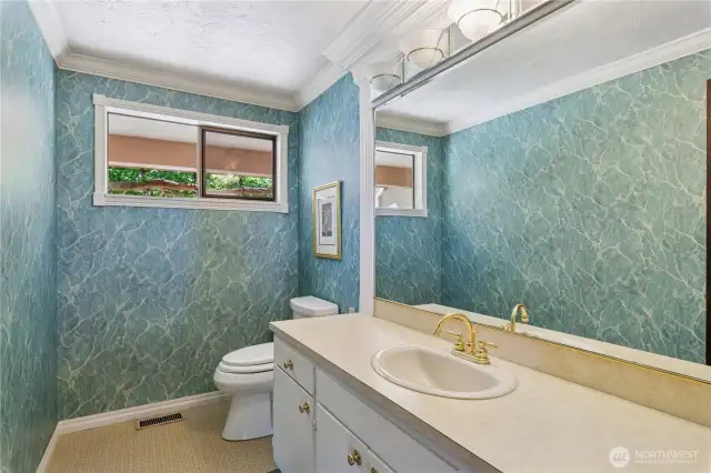 Main floor powder room
