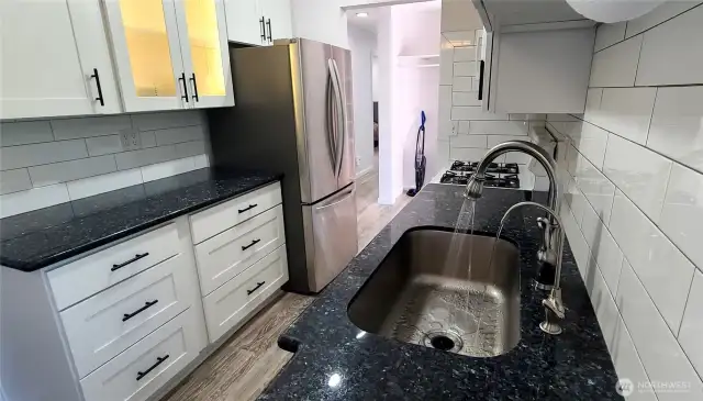Deep stainless sink reverse osmosis faucet