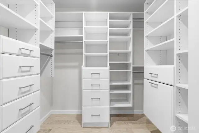 Hard to believe custom closet in this price range!