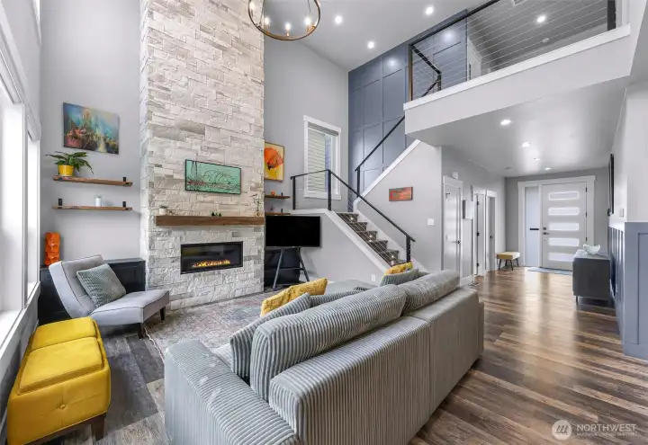 LVP flooring throughout gives a cohesive feel.