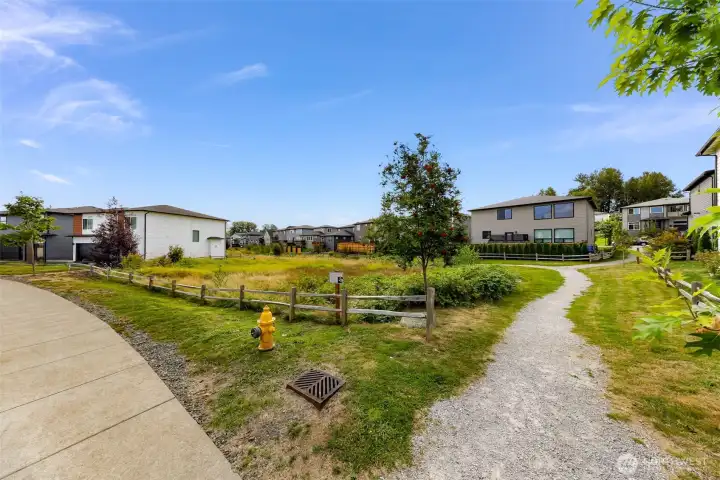 Trail access directly across the street