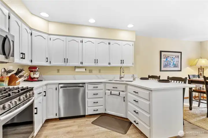 Notice the gas range?