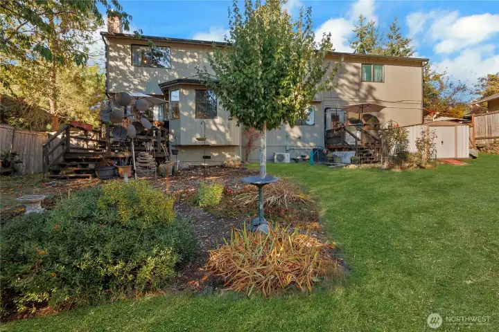Large Backyard With Deck