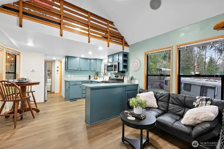 Open concept living area