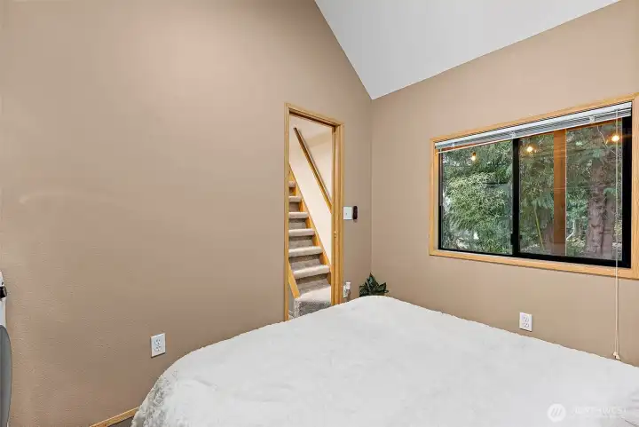 Stairs to the loft area