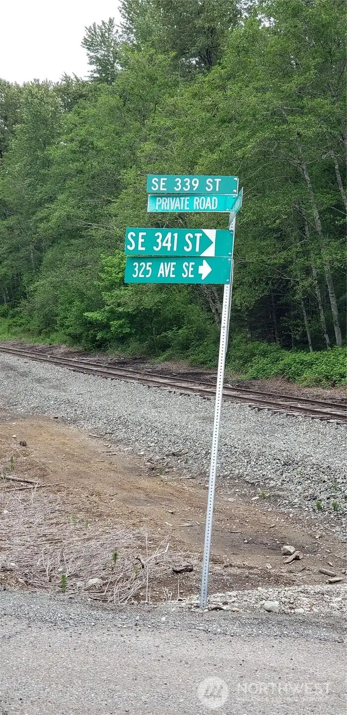 Turn here to get to the property.