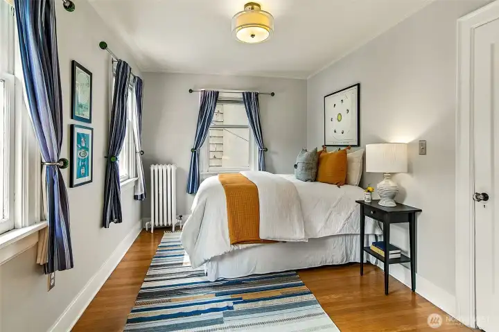 One of three bedrooms on the 2nd floor ~ this one looks out to the garden.
