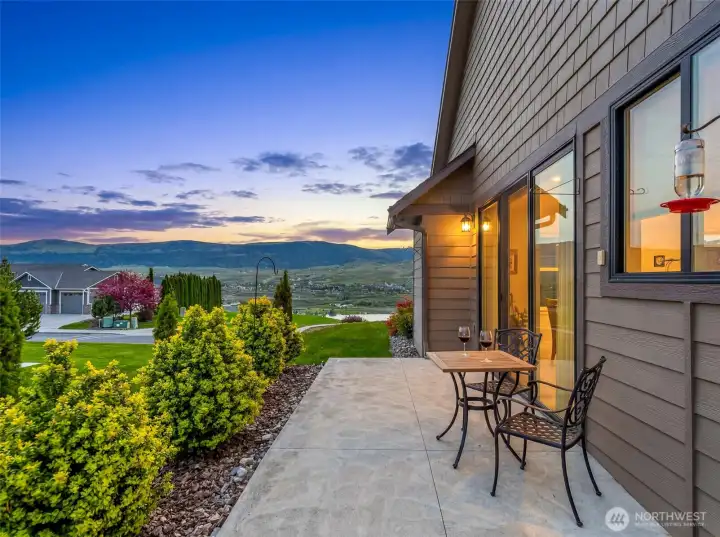 Low-maintenance outdoor living with a private patio and easy-care landscaping—designed to maximize enjoyment while minimizing upkeep, all set against scenic valley views.