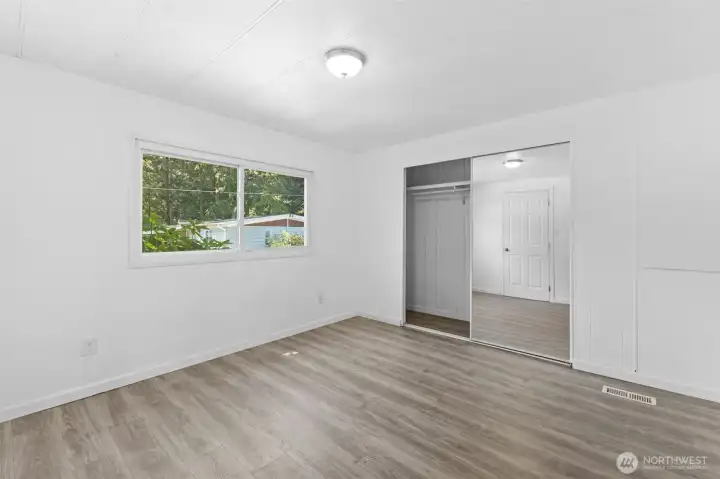 Primary with 3/4 bath with walk in shower