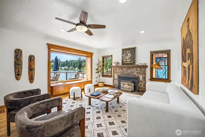Cozy Gas Fireplace