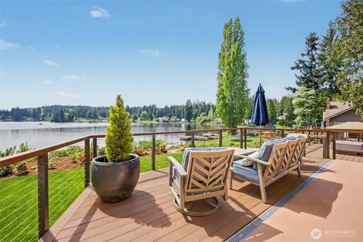 Extended Deck Space with Plenty of Room to Entertain Guests