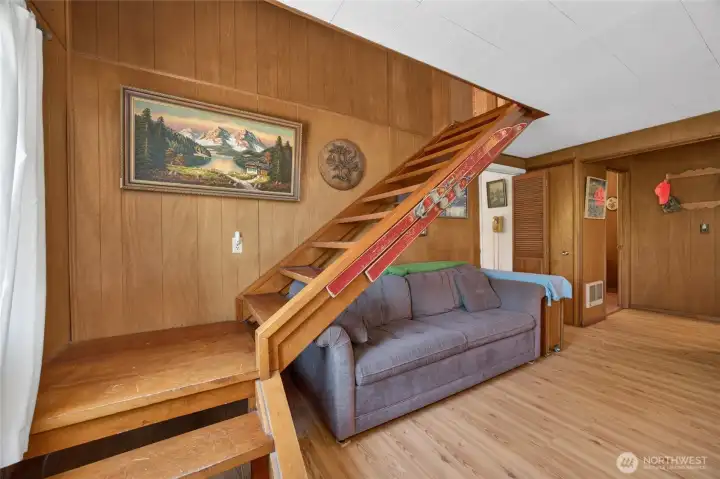 Stairs leading to the second floor.