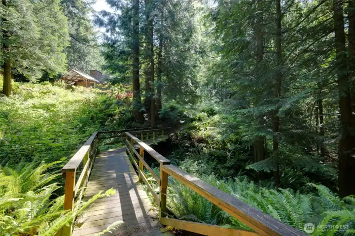 walkway to cabin walkway to cabin