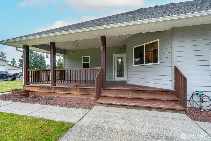 Deck off primary suite, with private entrance to. Deck off primary suite, with private entrance to.