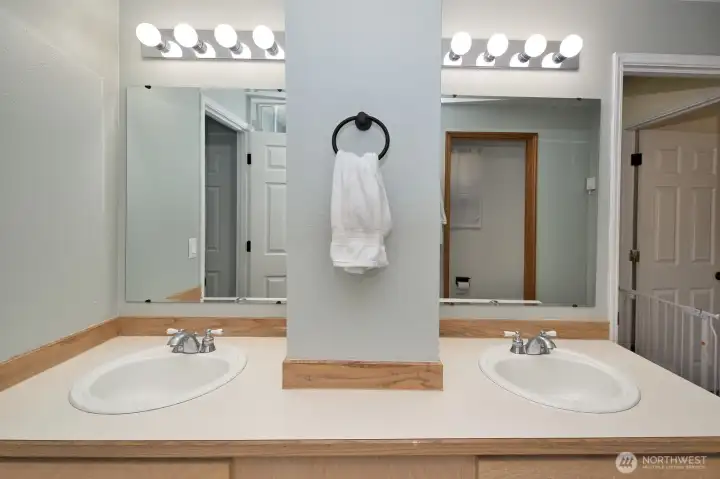 Double-sink vanity.