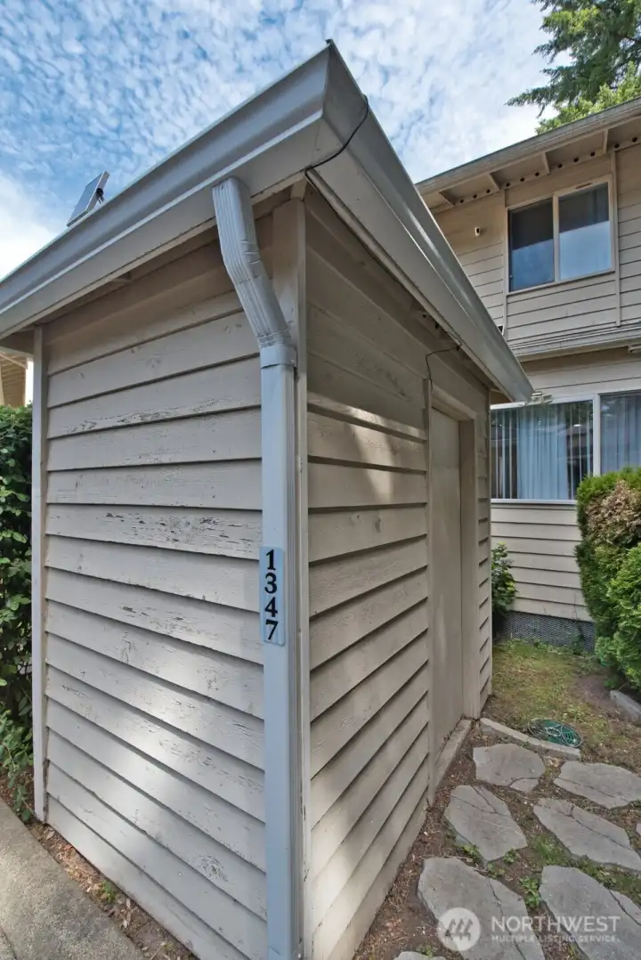 Secure storage space.