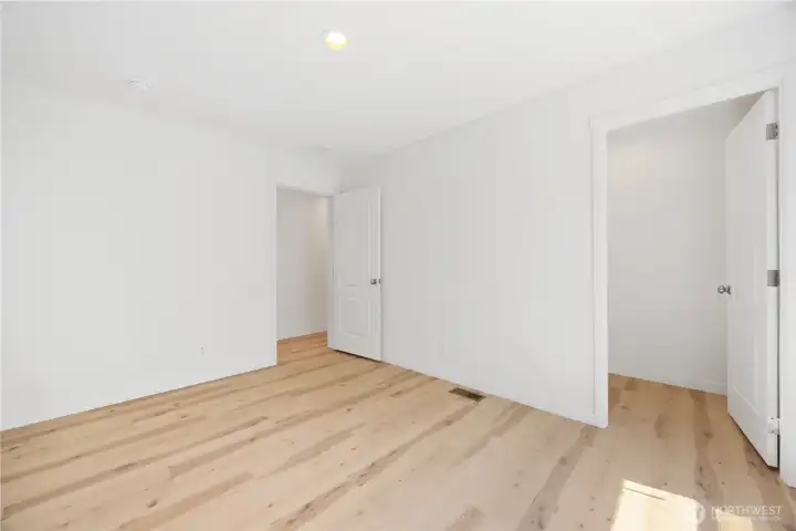 One of the three bedrooms