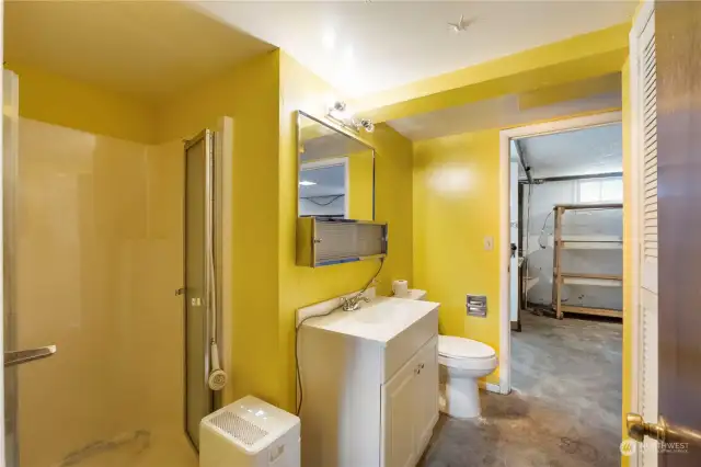 Lower level 3/4 bath.