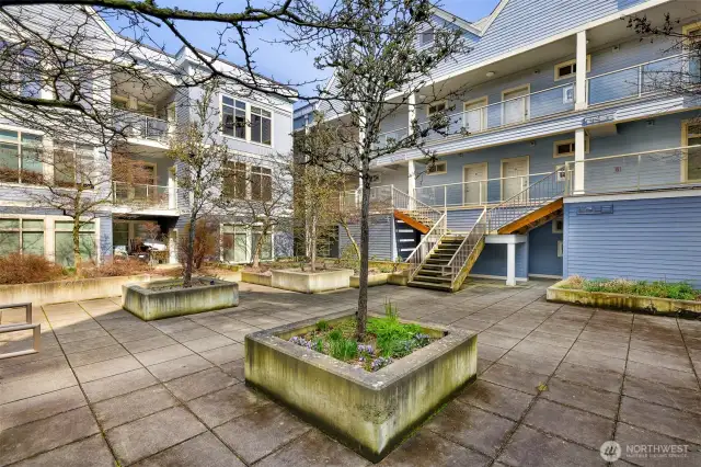 Condo courtyard