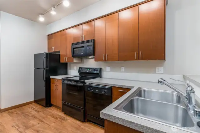 Plenty of cabinets and counter space