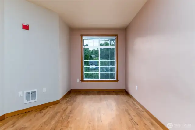 Bedroom 1 with picturesque window