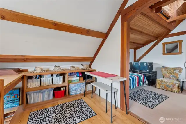 Loft space in detached garage has so much potential. How will you use it?