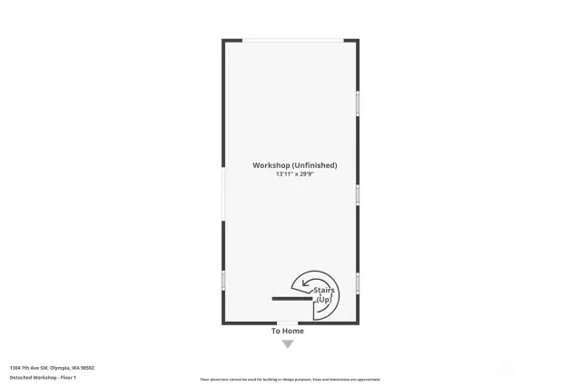 Main floor shop/detached garage