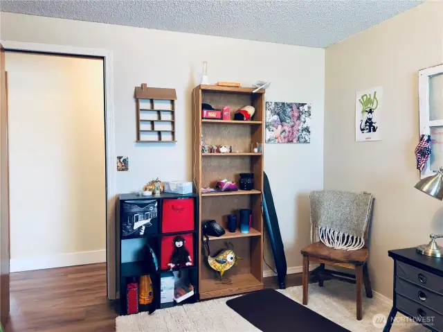Front bedroom view from closet