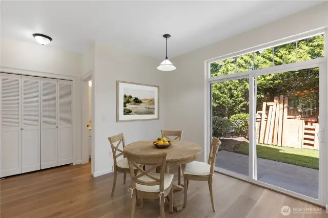 GREAT privacy directly across from the patio.